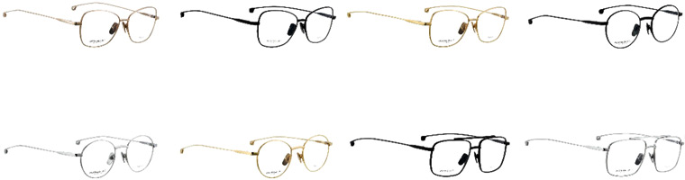 entourage of seven eyewear designer eyeglass frames